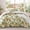 Yellow, variant on Exclusivo Mezcla Floral Queen Comforter Set, 3 Pieces Queen Size Lightweight Bedding Comforters, Pink Botanical Flowers Pattern