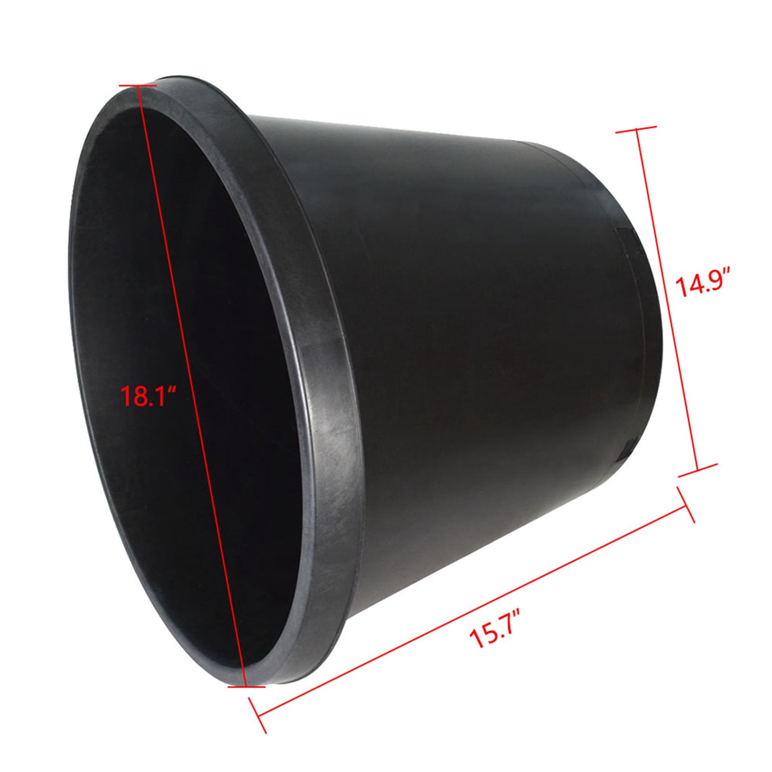 netuera Premium Black Plastic Nursery Plant Container Garden Planter Pots
