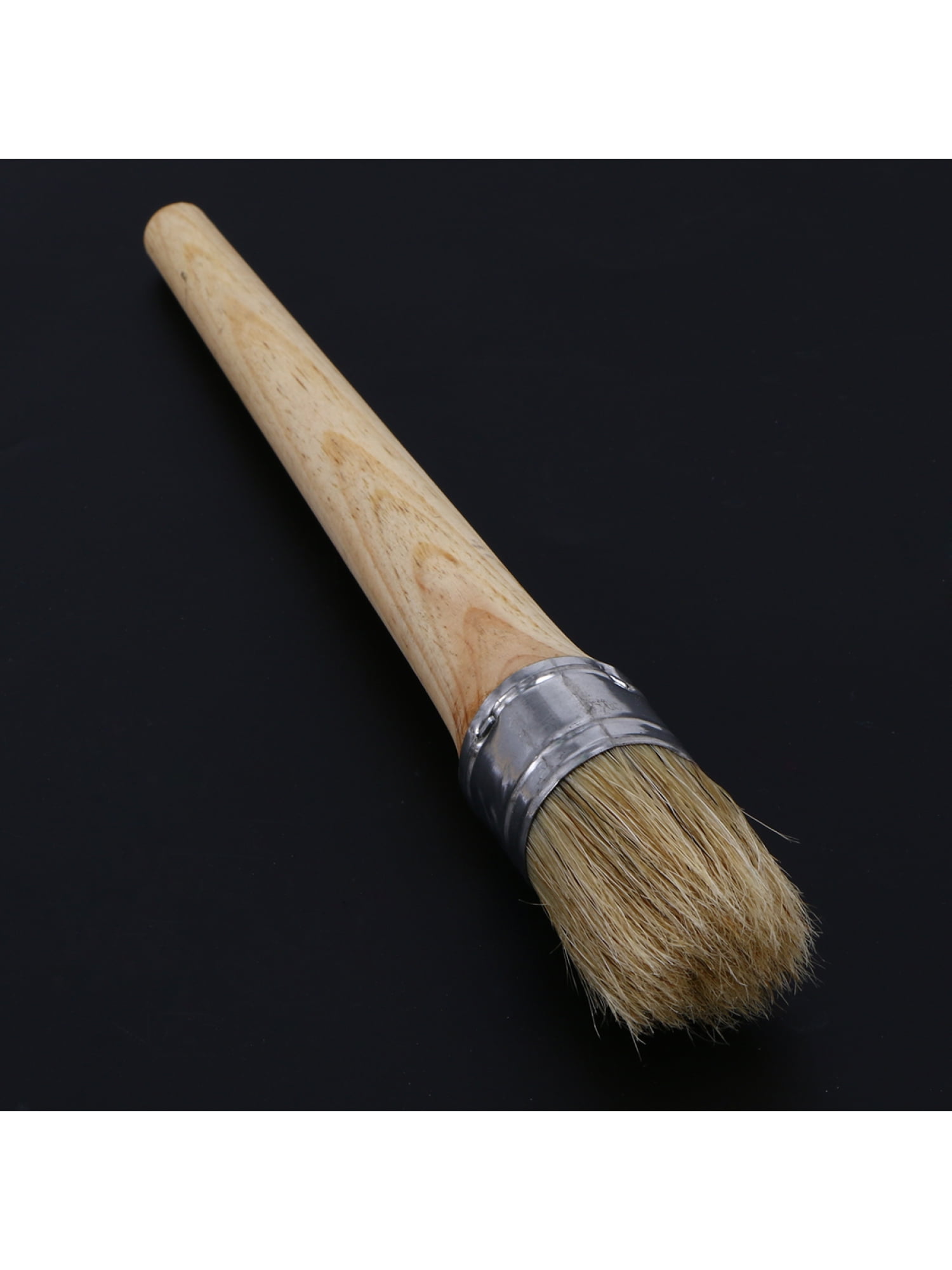 SUPVOX 50mm Professional Wax Brush Painting Waxing Clear Brush for Furniture Stencils Folkart Home Decor Wood Large Brushes with Natural Bristles 