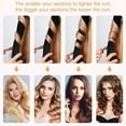 thumbnail image 2 of Sinkoo No Heat Hair Rollers Brown Curling Set, 59" Heatless Curling Set, Super Soft Ribbon Wrap for Long Hair, Brown Curling Set with 2 Scrunchies and 1 Clip, All Hair Types, 2 of 5