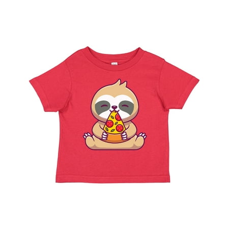 

Inktastic Sloth Pizza Gift Toddler Boy or Toddler Girl T-Shirt