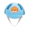 thumbnail image 2 of Sitente de sombrero de casco anti-otoño transpirable 45 ~ 57 cm Protector de cabeza ajustable para niños Niños Niños Niñas 6-20 meses Corriente azul, 2 of 9