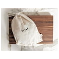 thumbnail image 2 of Combo Set of One 12"x15" Boule and One 6"x26" Baguette Farmhouse Natural Linen Bread Bags, Reusable Drawstring Bag for Homemade Bread Storage, Perfect for Bakers, House Warming, Etc., 2 of 9