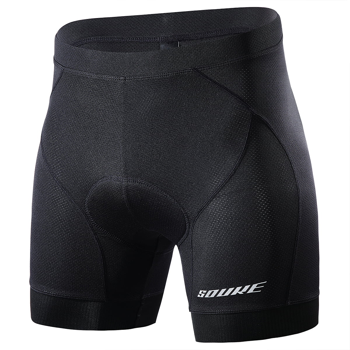 Souke Sports Mens Cycling Underwear Shorts 4D Padded Bike Bicycle MTB Liner Shorts with Anti-Slip Leg Grips