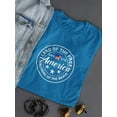 thumbnail image 3 of Land Of The Free, America T-Shirt Women -Image by Shutterstock, Female Medium, 3 of 4