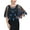 Black/Blue, variant on 1920s Sequin Beaded Glitter Mesh Embroidered Evening Wrap Cover up Shawl Jacket