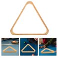 thumbnail image 1 of WRITWAA 1Set Triangular Solid Wood Billiard Ball Rack for Pool Table Accessories Appearance 3.9x3.9x1.2in, 1 of 8