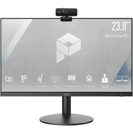 MSI PRO AP241 11M-003US All-in-One Computer - Intel Core i3 10th Gen i3-10105 Quad-core (4 Core) 3.70 GHz - 8 GB RAM DDR4 SDRAM - 250 GB M.2 PCI Express NVMe SSD - 23.8" Full HD 1920 x 1080 - Desktop
