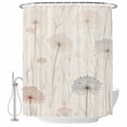 thumbnail image 2 of Dandelion Retro Leaves Waterproof Fabric Shower Curtain,Farmhouse Botanical Watercolor Waterproof Fabric Shower Curtain for Bathroom Curtains Bathtubs Shower Curtains with 12 Hooks Standard 66x72, 2 of 8