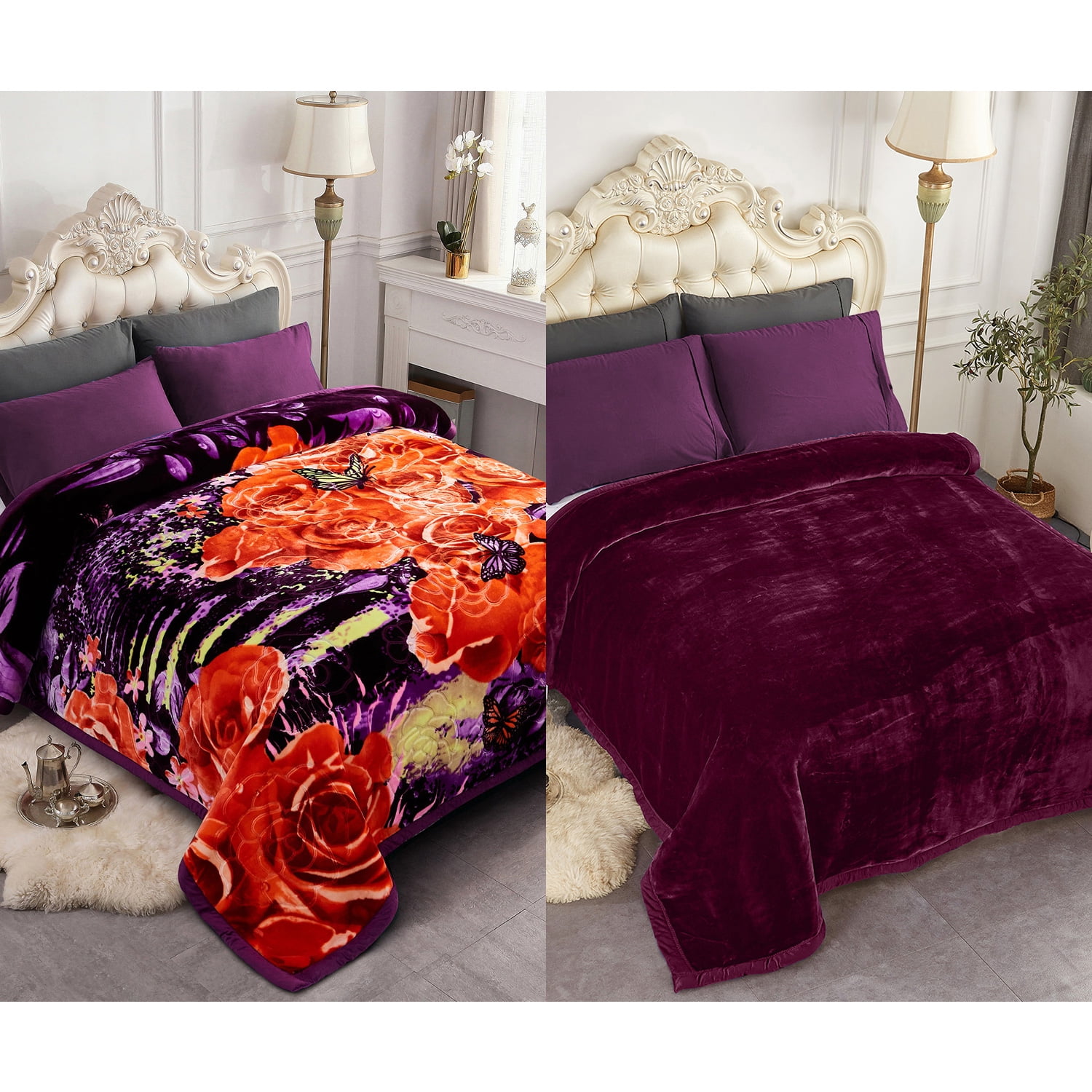JML Queen Fleece Bed Blanket 2 Ply Heavy Thick Mink Kuwait Ubuy