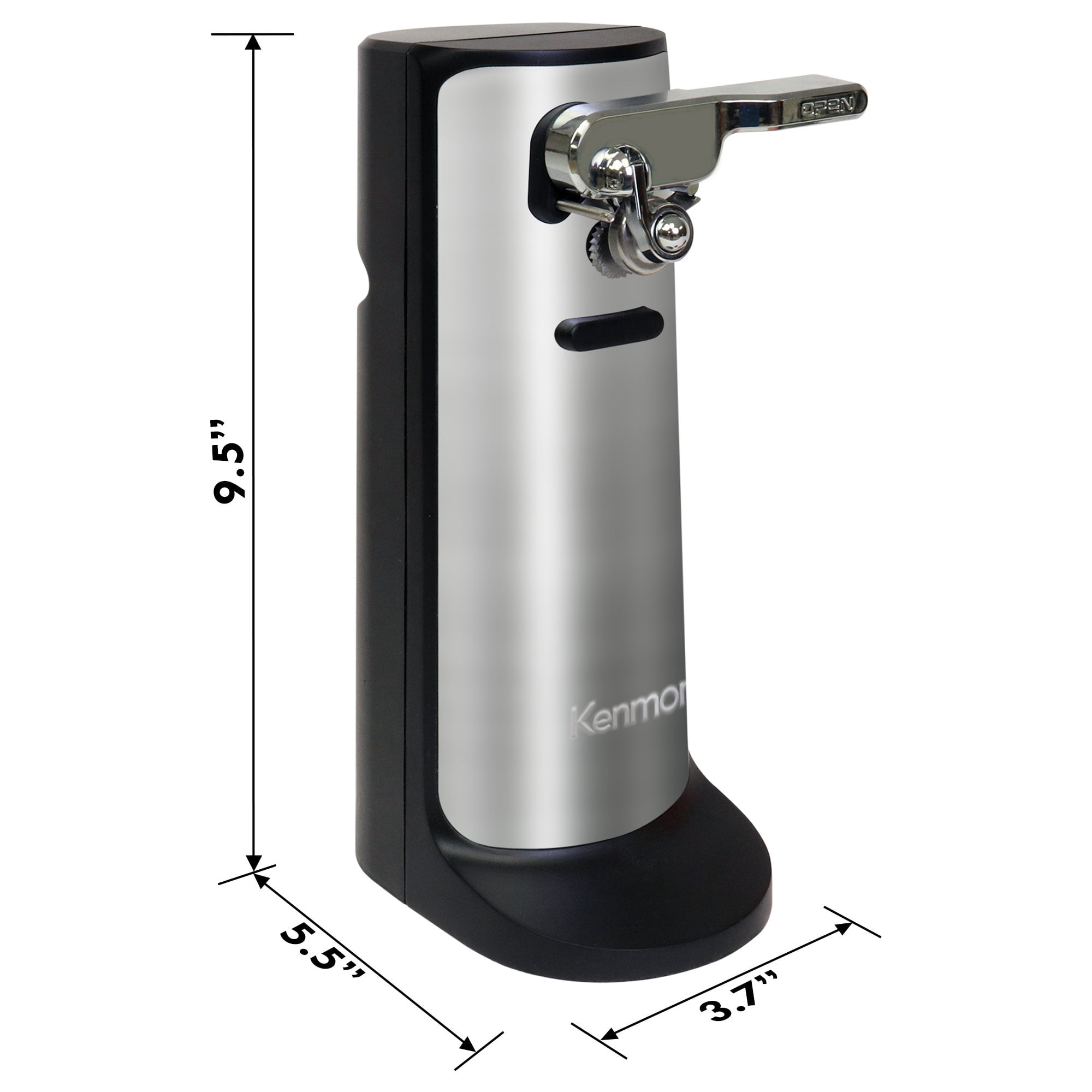 Kenmore 3-In-1 Electric Can Opener, Knife Sharpener & Bottle