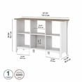 thumbnail image 4 of Bowery Hill 6 Cube Organizer in Pure White and Shiplap Gray - Engineered Wood, 4 of 7