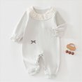 thumbnail image 2 of CAUYDY Girls Pajamas for Newborn Baby Clothes 0 3 6 9 Months 1T 2T Preemie Long Sleeve Romper Fall Winter Infant Girl Bodysuit Toddler Sleepwear Sizes 9-12 Months,Blue, 2 of 7