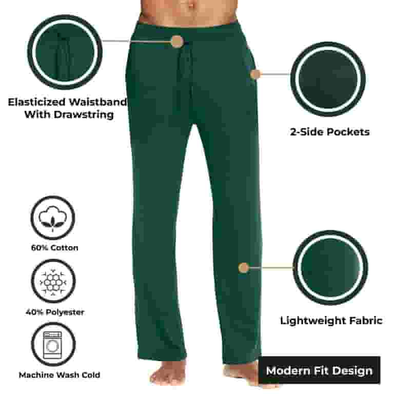 早割シーズン券 Men's 3-Pack Classic Walmart.com - S-3XL) (Sizes, Pants Lounge Clothing