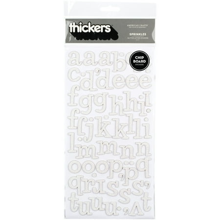Thickers Chipboard Glitter Stickers 6