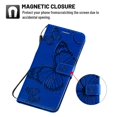 thumbnail image 2 of OnePlus Nord N200 5G Wallet Case, Dteck Embossed Butterfly PU Leather Magnetic Folio Flip Wallet Case Built-in Card Holder with Wrist Strap Stand Cover For OnePlus Nord N200 5G 2021,Blue, 2 of 5