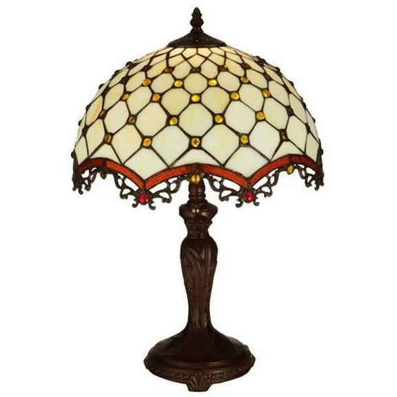 Meyda 20-inch Diamond and Jewel Table Lamp