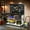 Black, variant on Topcobe 48 x 24 Inch Workbench Work Table with 3 PCs Pegboard Drawer and Shelves, Modern Furniture for Indoor-Navy