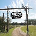 thumbnail image 2 of Handmadetneonsign Custom Outdoor Farm Hanging Metal Sign, Organic Farm Name Sign Outdoor Hanging, 2 of 3