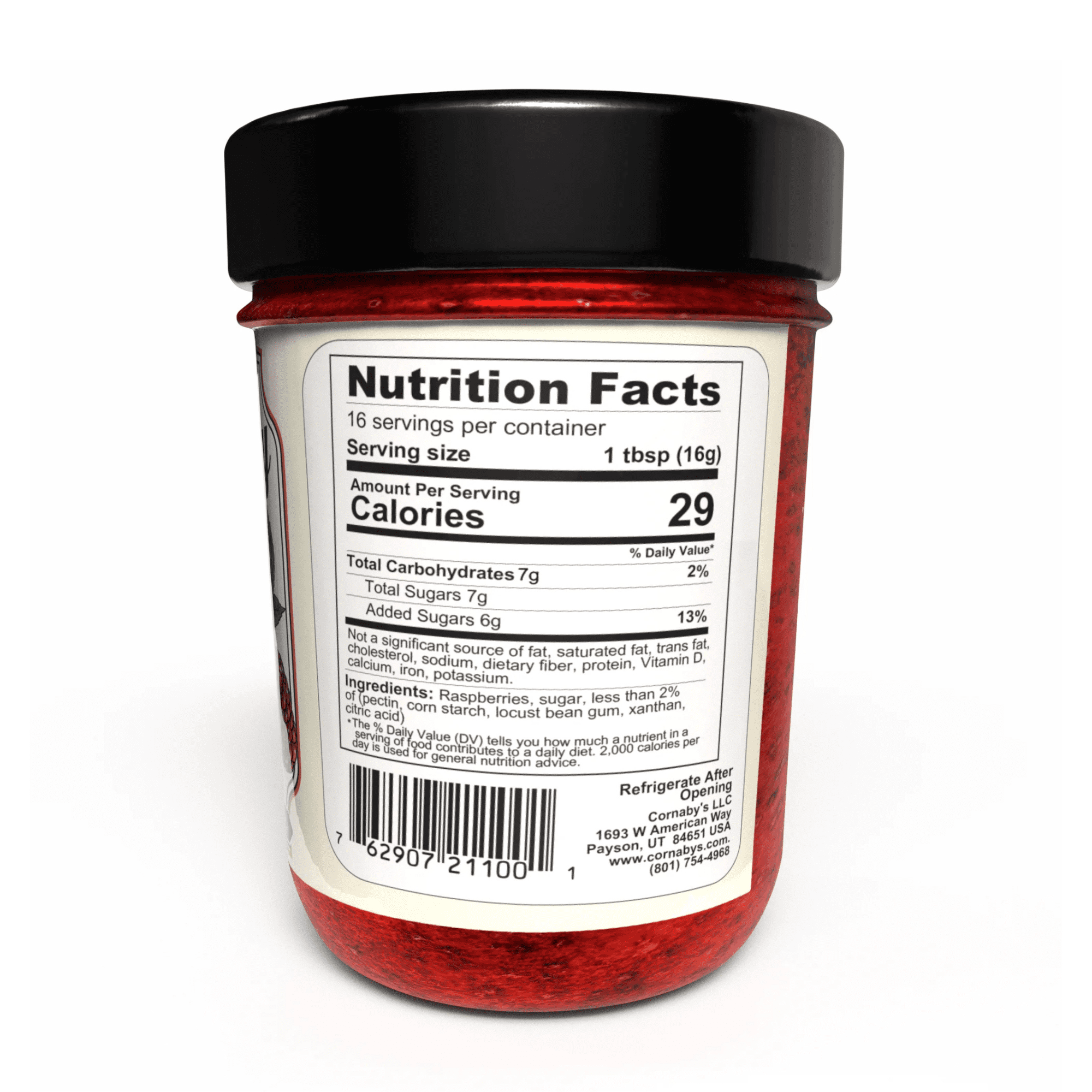 Cornaby’s - Raspberry Patch Gourmet Jam (3 Pack) | Gluten Free, Non-GMO | (8.75 oz/each)