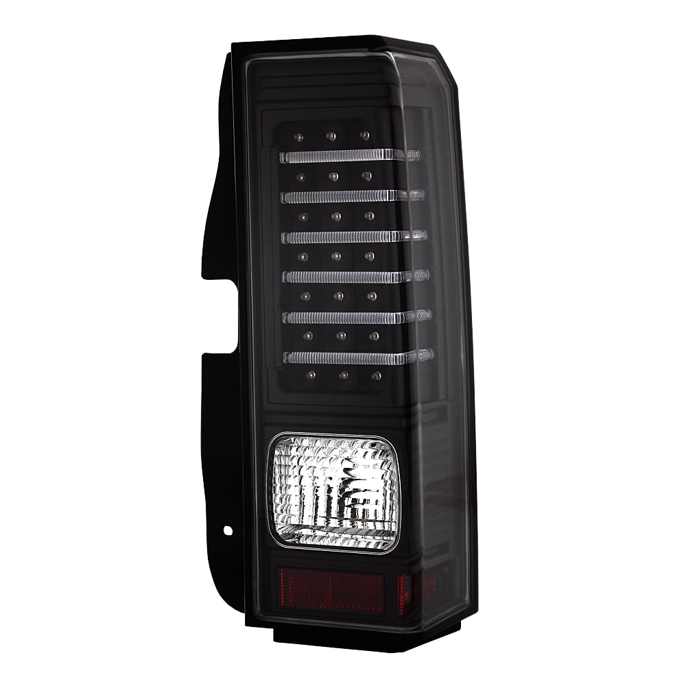 AKKON - For 2006-2010 Hummer H3 SUV Black Bezel Full LED Tail Brake Light Lamps Assembly Pair LH+RH