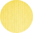 thumbnail image 1 of Ahgly Company Indoor Round Solid Yellow Modern Area Rugs, 5' Round, 1 of 4