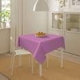 thumbnail image 6 of Magenta Pink Spring Solid Color Soft Tablecloth Square Dinng Table Covers for Kitchen & Table Linens 60" x 60", 6 of 8