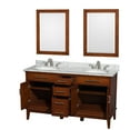 thumbnail image 2 of Wyndham Collection Wcv161660dunrm24 Hatton 60" Free Standing Vanity Set - Dark Chestnut /, 2 of 7