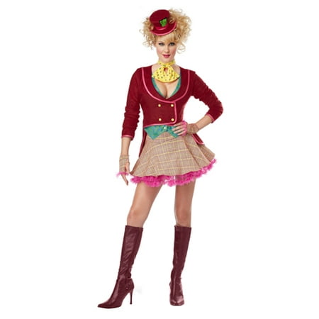 Adult Crazy Mad Hatter Sexy Womens Halloween Costume