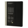 Moleskine Professional Notebook, Ruled, 9 3/4 x 7 1/2, Black Cover, 192 Sheets