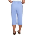 thumbnail image 2 of Alfred Dunner Womens Relaxed Crochet Hem Capri, 2 of 4