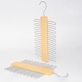 thumbnail image 4 of Colgador de corbatas de madera, organizador de corbatas antideslizante, soporte para corbatas, cinturón, bufanda, organizar, 4 of 7