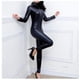 thumbnail image 1 of Sexy mujer charol Catsuit mono vinilo látex Bondage Catsuit Zip Wetlook leotardo Bodystocking Costum, 1 of 2
