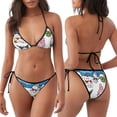thumbnail image 3 of Lsque Sanrio Pattern Women Two Piece Swimsuit Sexy Swimwear Halter String Triangle Bikini Sets, 3 of 6
