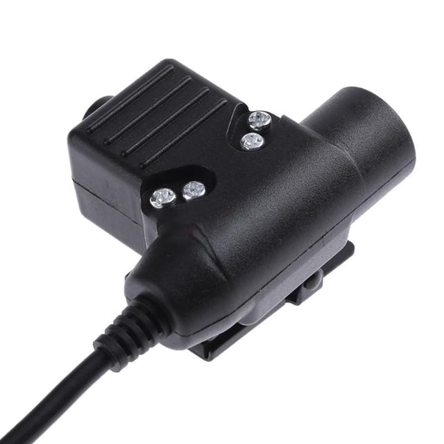 Military Headset Adapter for Motorola APX Series Metal Clip, Durable ABS Repair PTT Cable Adapter