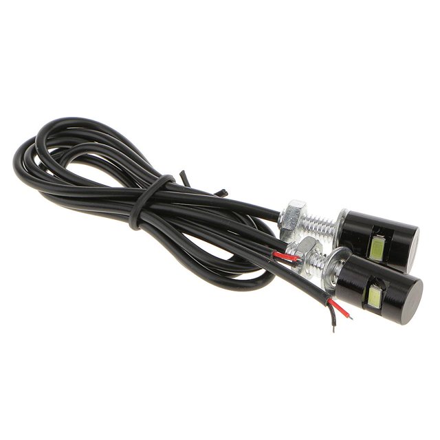 Lámpara de Luz LED SMD Impermeables Sunnimix 2 Piezas Motocicleta Y Coche Matrícula Perno
