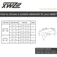 thumbnail image 4 of XWZO 52X70 inch Textured Rectangular Tablecloth for Kitchen, Dining-Waterproof Wrinkle-Abrasion Resistant Table Cloth for Canteen, Outdoor Picnic, Black, 4 of 8
