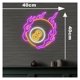 thumbnail image 3 of Letrero De Neón Bola Billar, Decoración Montada En La Pared Alimentada Por USB Para Sala Y Bar Deportivo, 40cmx40cm, 3 of 5