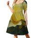 thumbnail image 1 of Vestido de manga corta rosa amarillo limón vestido de verano coreano para mujer vestidos para niñas con mangas largas, 1 of 6