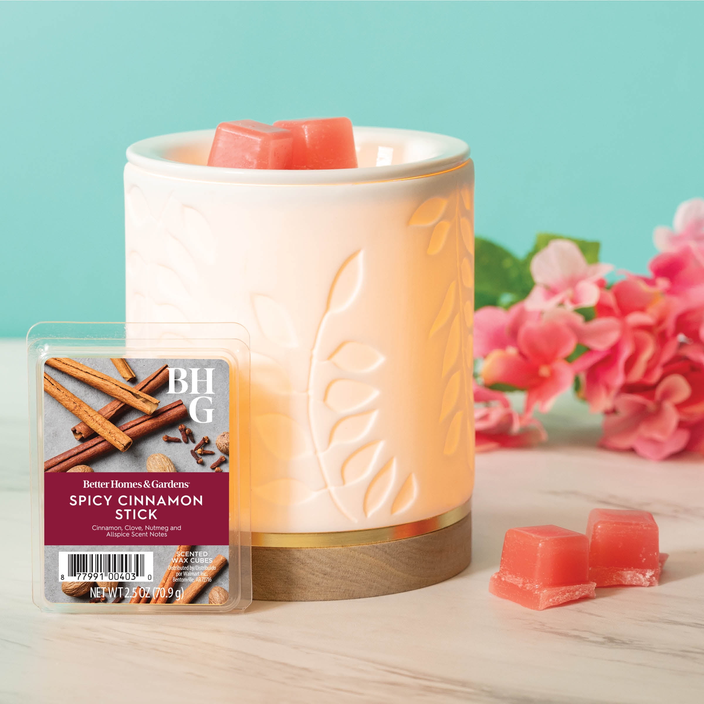 (4 pack) Spicy Cinnamon Stick Scented Wax Melts, Better Homes & Gardens, 2.5 oz (1-Pack)