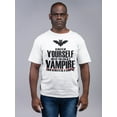 thumbnail image 2 of Old Glory Mens Halloween Always Be Yourself Vampire Short Sleeve T Shirt, 2 of 6