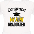 thumbnail image 4 of Inktastic Congrats My Aunt Graduated with Cap Boys or Girls Long Sleeve Baby Bodysuit, 4 of 5