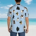 thumbnail image 6 of Pug Hawaiian Shirts For Men, Summer Short-Sleeve Relaxed-Fit Button-Down Shirts Small, 6 of 9