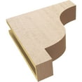 thumbnail image 6 of 4"W x 16"D x 16"H Thin Newport Rough Cedar Woodgrain TimberThane Corbel, Primed Tan, 6 of 6