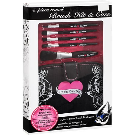 Hard Candy Travel Brush Kit Case and Make up Brushes