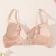 thumbnail image 5 of Oksale Underwire Bras for Women Push Up Deep Plunge Bra Sexy Adjustable Strap Lace Bras Breathable Comfy Supportive Everyday Bra Beige XL, 5 of 9