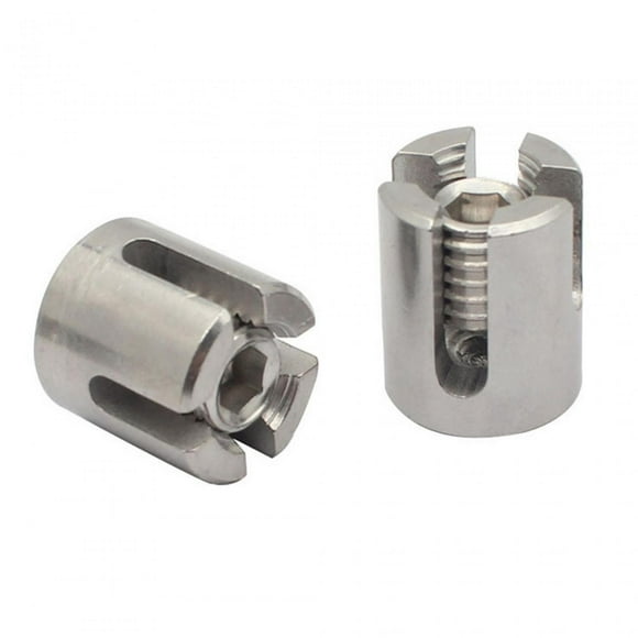 Almencla 2Pcs Wire Rope Clips Cable Clamps Cable Cross DIY Tools Wall Trellis System Wire