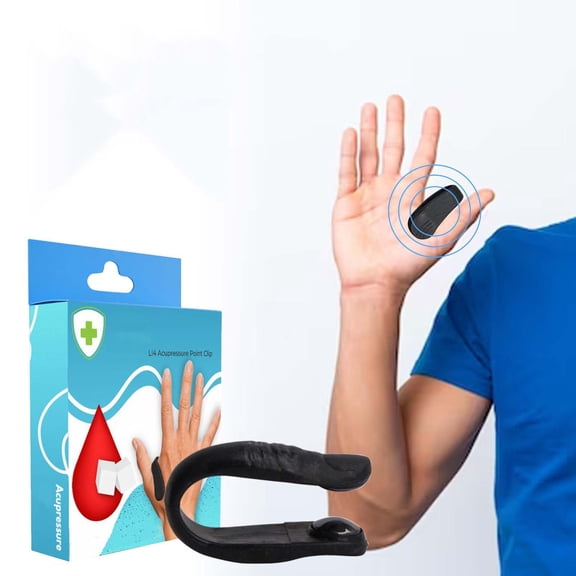 Cevemin LI4 Hegu Acupressure Massage Clip - Hands-Free Acupoint Clamp for Headache & Neck Pain Relief, Portable Body Care Tool for Office Workers