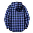 thumbnail image 6 of Plaid Hoodie Jacket for Men Ghalytn Buffalo Check Sweatshirt - Casual Zip Up with Pockets, 6 of 6