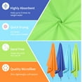 thumbnail image 4 of PiccoCasa Microfiber Quick Dry Sand Free Beach Travel Towel 30"x60" Light Green, 4 of 7